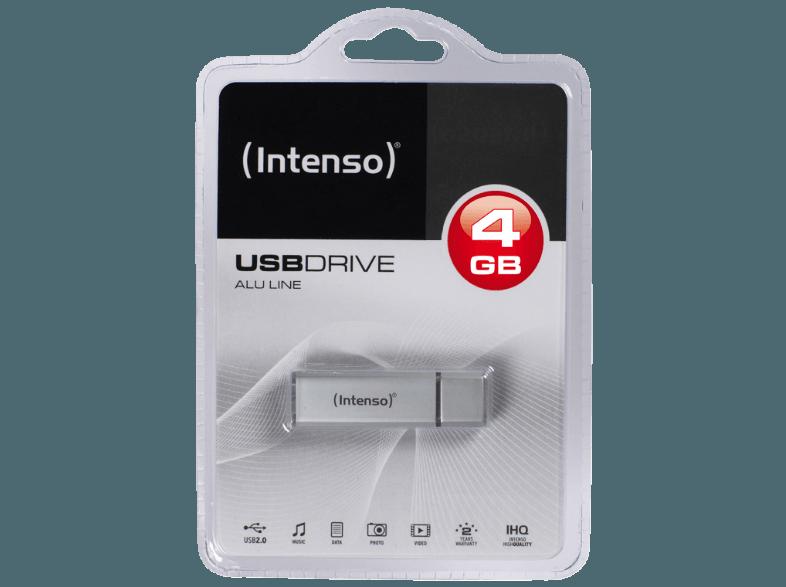 INTENSO Alu Line USB 2.0 Stick 4GB silber 3521452