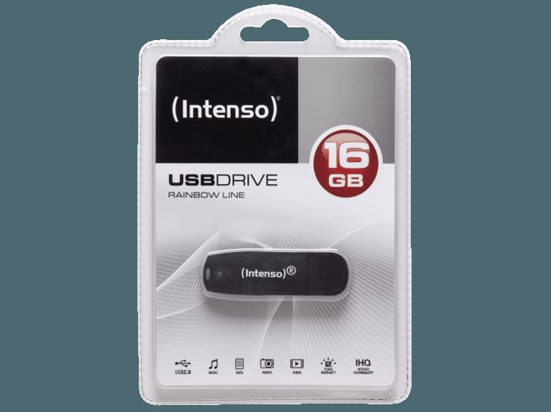 INTENSO Rainbow Line 16 GB schwarz