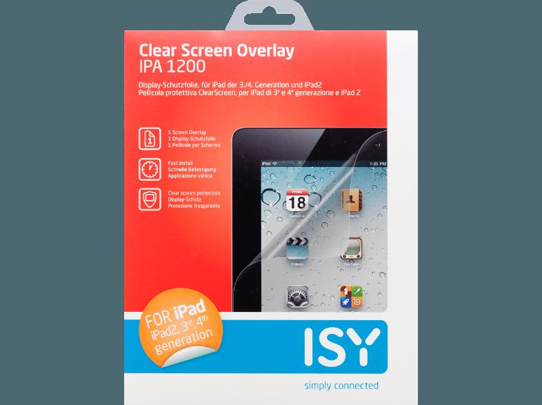 ISY IPA-1200 Schutzfolie iPad, iPad 2, iPad 3, iPad 4, ISY, IPA-1200, Schutzfolie, iPad, iPad, 2, iPad, 3, iPad, 4