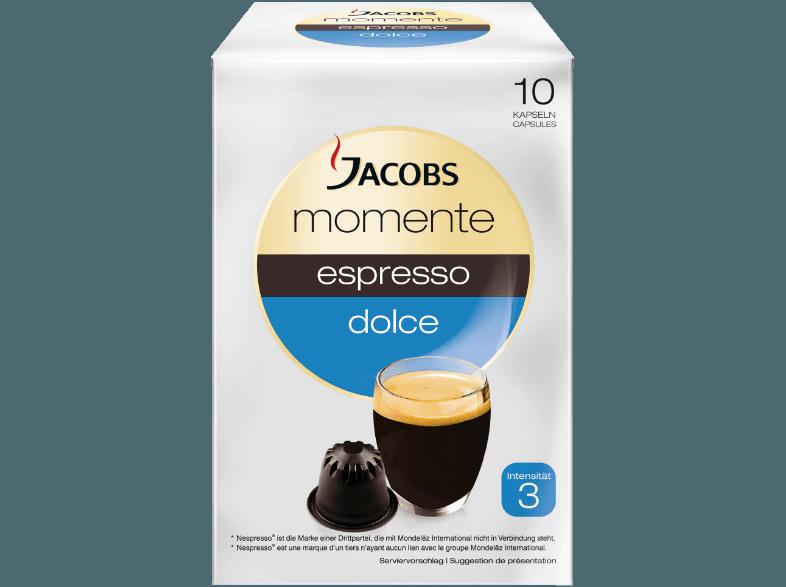 JACOBS 649007 Momente Espresso Dolce 10 Kapseln Kaffeekapseln Espresso Dolce (Intensität 3) (Nespresso®)