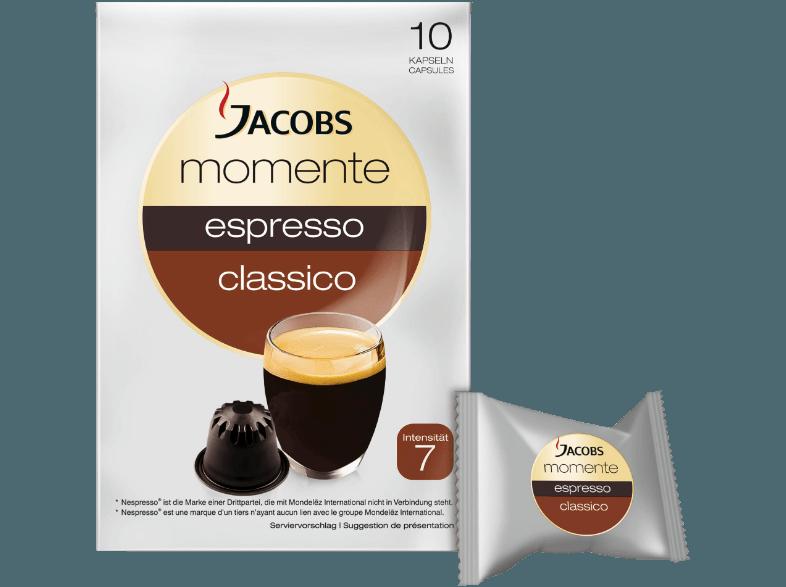 JACOBS 649086 Momente Espresso Classico 10 Kapseln Kaffeekapseln Espresso Classico (Intensität 7) (Nespresso®), JACOBS, 649086, Momente, Espresso, Classico, 10, Kapseln, Kaffeekapseln, Espresso, Classico, Intensität, 7, , Nespresso®,