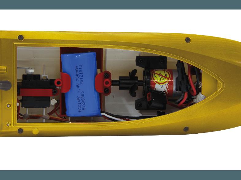 JAMARA 040630 FIN255 Speedboot Gelb, Schwarz