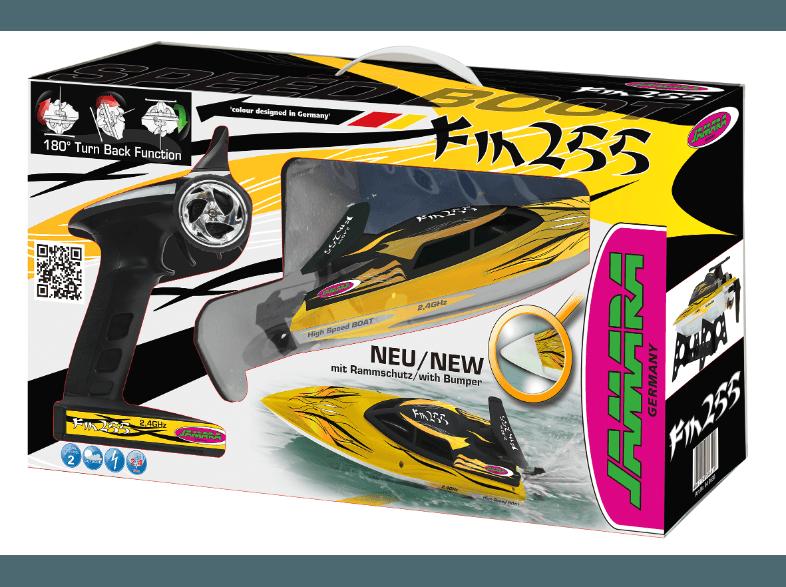 JAMARA 040630 FIN255 Speedboot Gelb, Schwarz