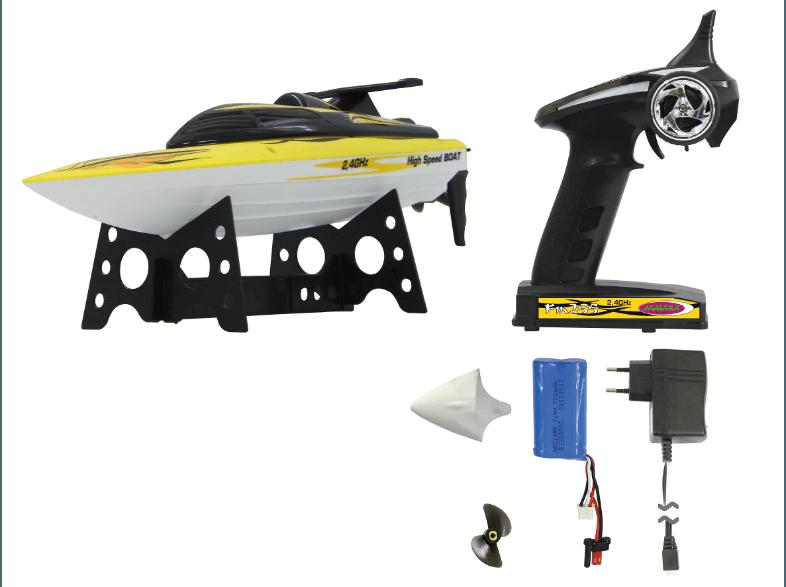 JAMARA 040630 FIN255 Speedboot Gelb, Schwarz