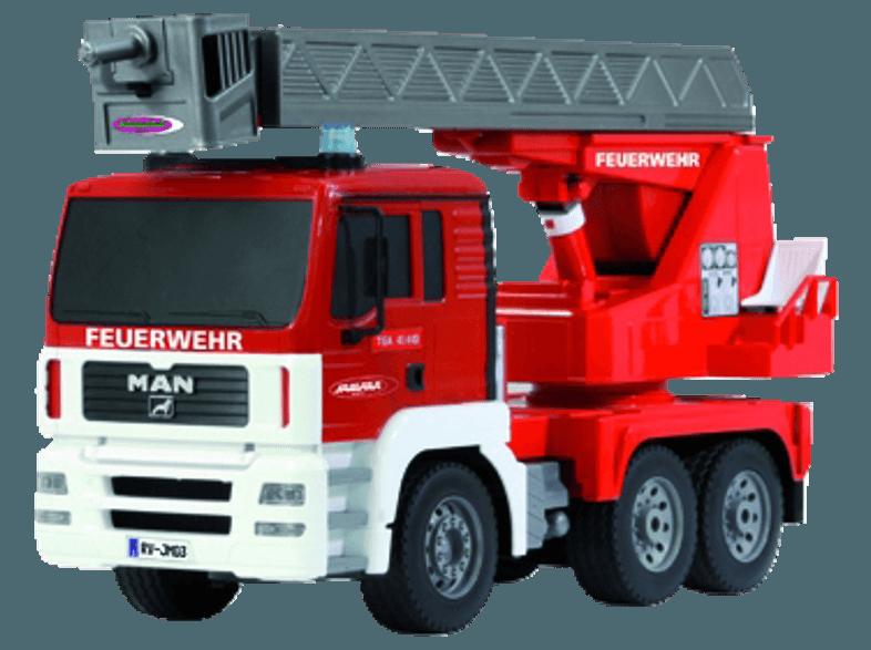 JAMARA 403707 MAN Feuerwehr Drehleiter 1:20 Rot