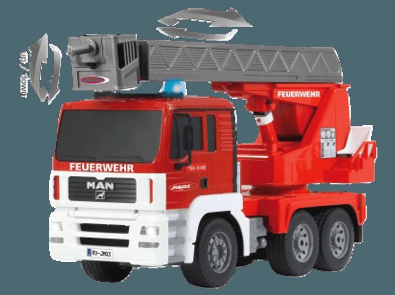 JAMARA 403707 MAN Feuerwehr Drehleiter 1:20 Rot