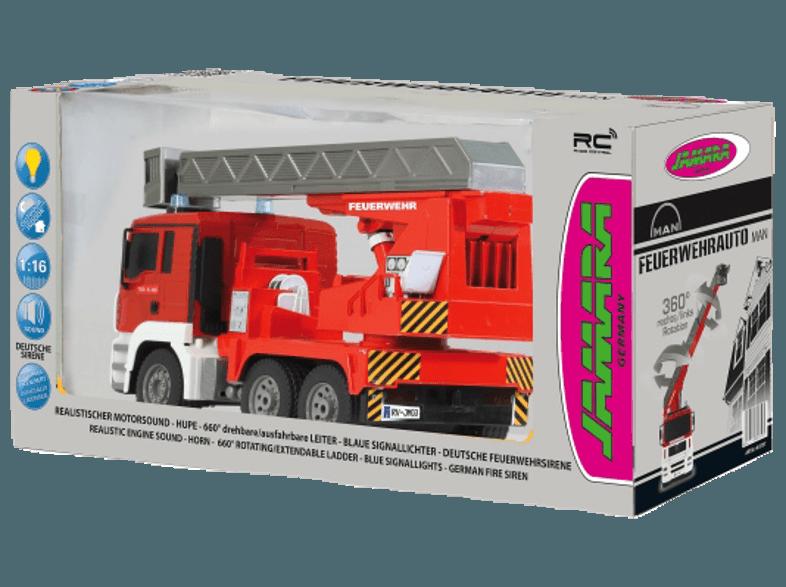 JAMARA 403707 MAN Feuerwehr Drehleiter 1:20 Rot, JAMARA, 403707, MAN, Feuerwehr, Drehleiter, 1:20, Rot