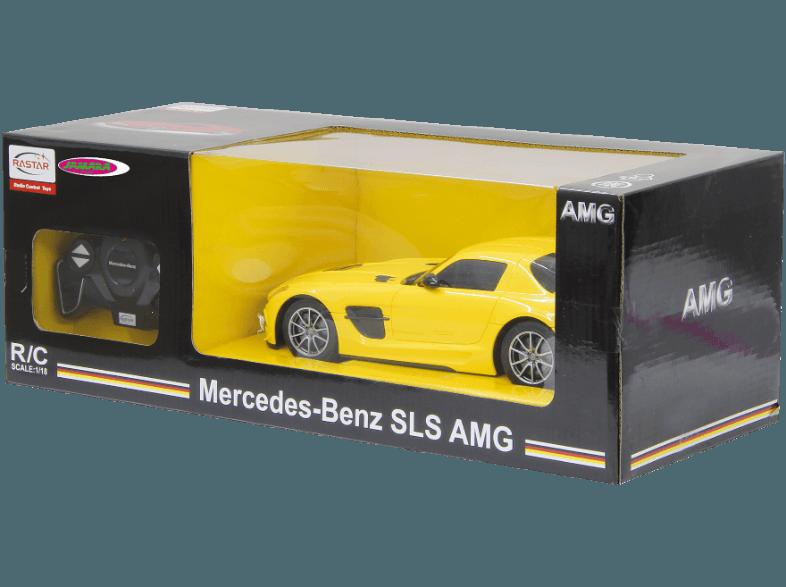 JAMARA 404140 Mercedes SLS AMG BS 1:18 Gelb, JAMARA, 404140, Mercedes, SLS, AMG, BS, 1:18, Gelb