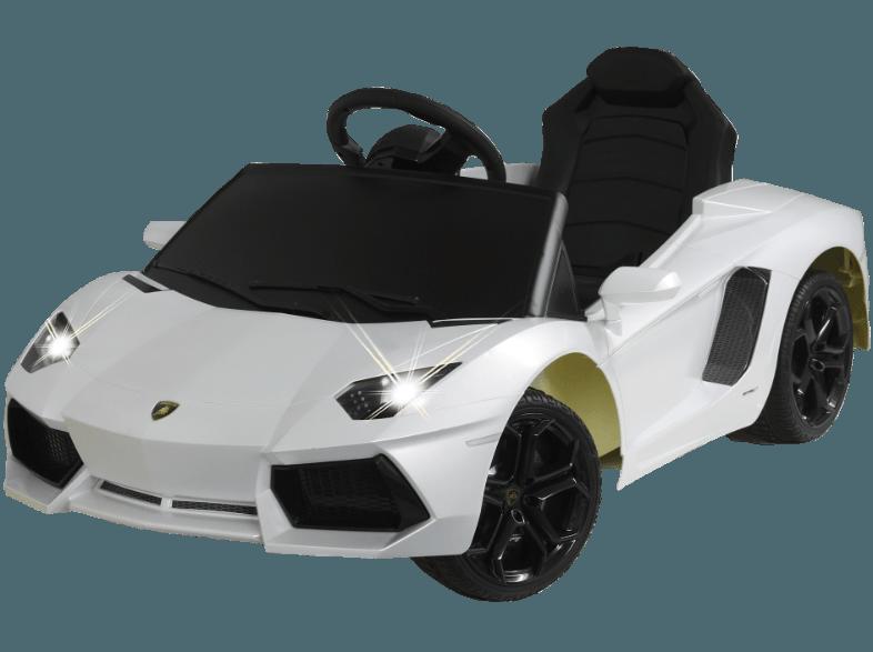 JAMARA 404603 Lamborghini Aventador Kinderfahrzeug Weiß