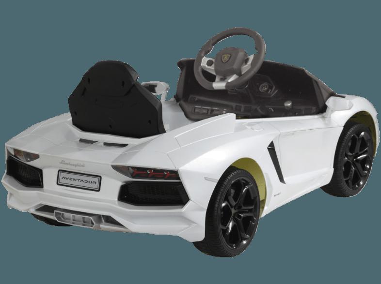 JAMARA 404603 Lamborghini Aventador Kinderfahrzeug Weiß