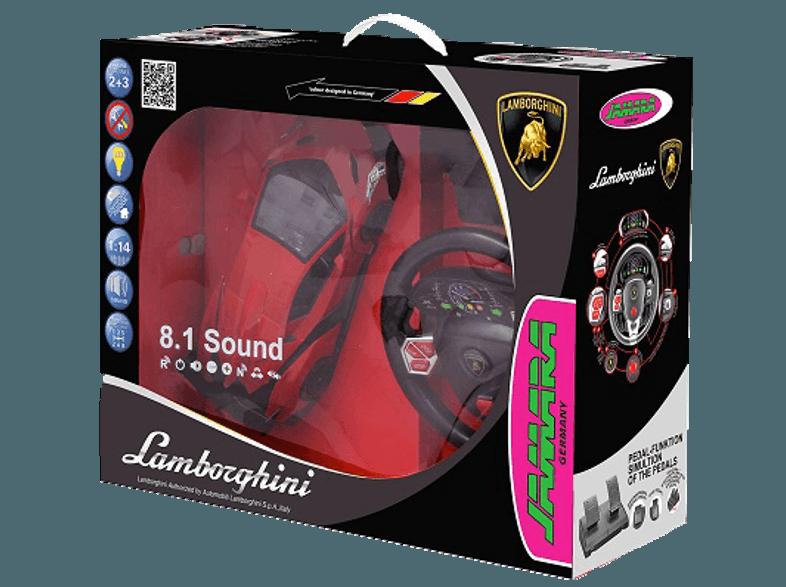 JAMARA 404870 Lamborghini Veneno Lenkrad   Pedale Rot