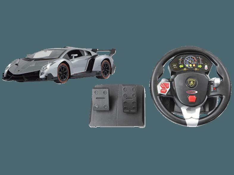 JAMARA 404871 Lamborghini Veneno Lenkrad   Pedale Silber