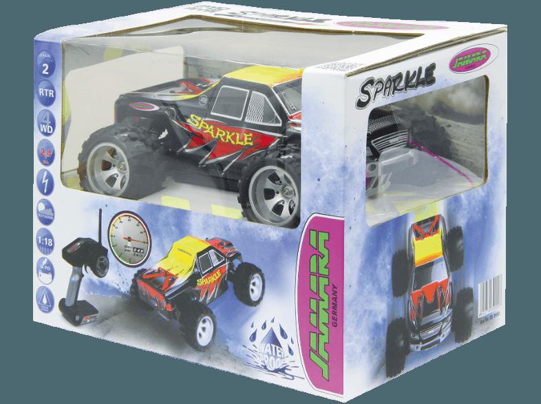 JAMARA 58950 Sparkle 4WD 1:18 Schwarz, Rot, Gelb, JAMARA, 58950, Sparkle, 4WD, 1:18, Schwarz, Rot, Gelb