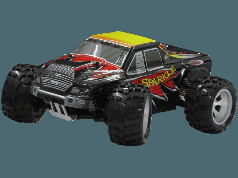 JAMARA 58950 Sparkle 4WD 1:18 Schwarz, Rot, Gelb