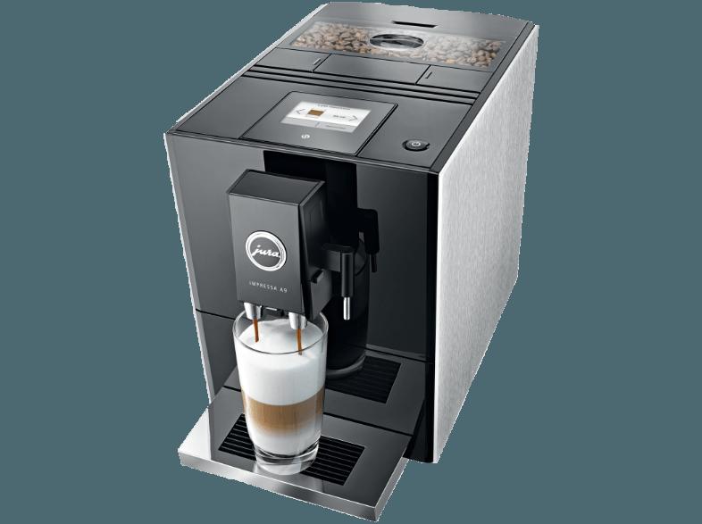 JURA 13655 IMPRESSA A9 Espressomaschine (Aroma -Mahlwerk, 1.1 Liter, Silberminium)