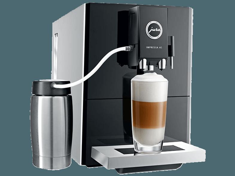JURA 13663 IMPRESSA A5 One Touch Espresso-/Kaffee-Vollautomat (Aroma -Mahlwerk, 1.1 Liter, Platin)