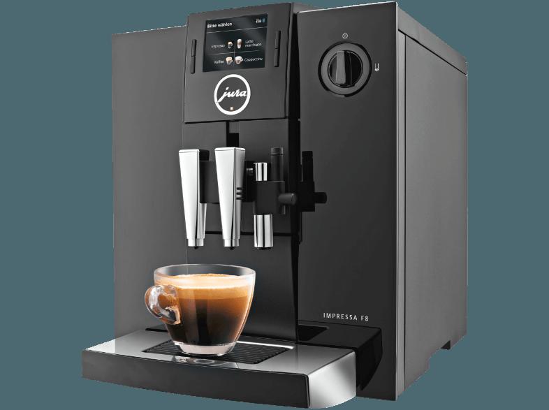 JURA 13731 IMPRESSA F8 TFT Espresso-/Kaffeevollautomat (Aroma Mahlwerk, 1.9 Liter, Schwarz)