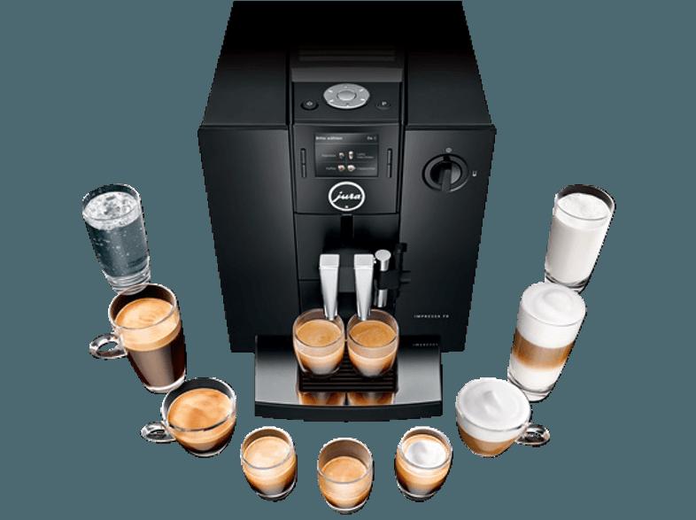 JURA 13731 IMPRESSA F8 TFT Espresso-/Kaffeevollautomat (Aroma Mahlwerk, 1.9 Liter, Schwarz), JURA, 13731, IMPRESSA, F8, TFT, Espresso-/Kaffeevollautomat, Aroma, Mahlwerk, 1.9, Liter, Schwarz,