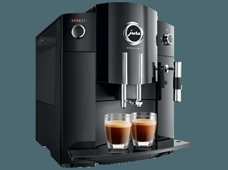 JURA 15022 IMPRESSA C60 Espresso-/Kaffee-Vollautomat (Stahl-Kegelmahlwerk, 1.9 Liter, Schwarz)