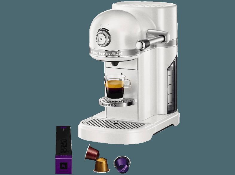 KITCHENAID 5KES0504EFP/4 Nespresso Kapselmaschine mit Aeroccino Frosted Peal