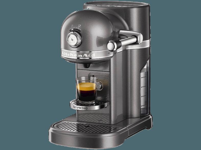 KITCHENAID 5KES0504EMS/4 Nespresso Kapselmaschine mit Aeroccino Medallion Silver