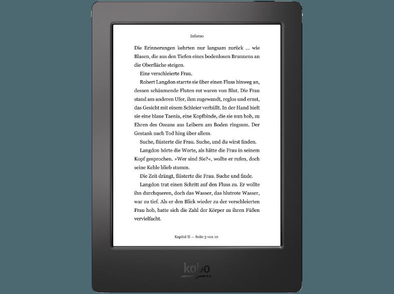 KOBO N250-KU-BK-K-EP Aura H20 6.8 Zoll 4 GB WLAN und Micro-USB Ebook-Reader Schwarz, KOBO, N250-KU-BK-K-EP, Aura, H20, 6.8, Zoll, 4, GB, WLAN, Micro-USB, Ebook-Reader, Schwarz