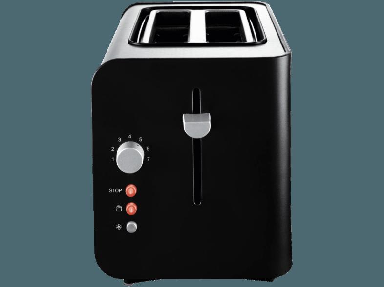 KOENIC KTO 120 Toaster Schwarz (870 Watt, Schlitze: 2), KOENIC, KTO, 120, Toaster, Schwarz, 870, Watt, Schlitze:, 2,