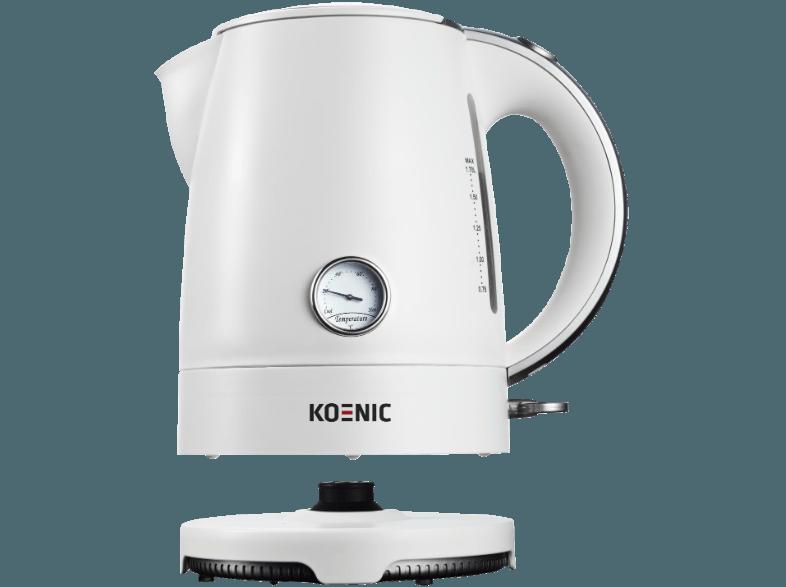 KOENIC KWK 170 Wasserkocher Weiß (2200 Watt, 1.7 Liter), KOENIC, KWK, 170, Wasserkocher, Weiß, 2200, Watt, 1.7, Liter,