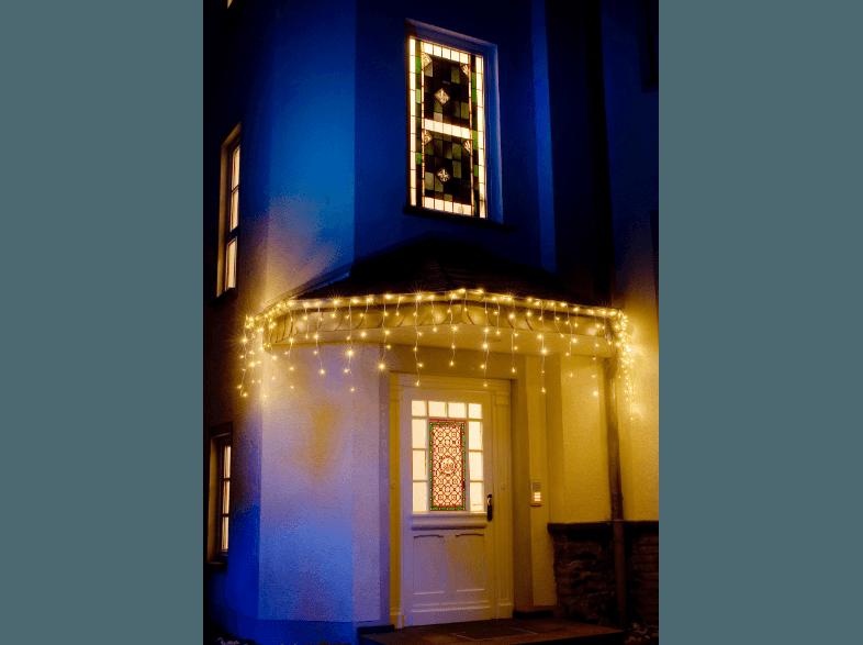 KONSTSMIDE 2733-102 Eisregen LED Lichtervorhang,  Weiß,  Warmweiß