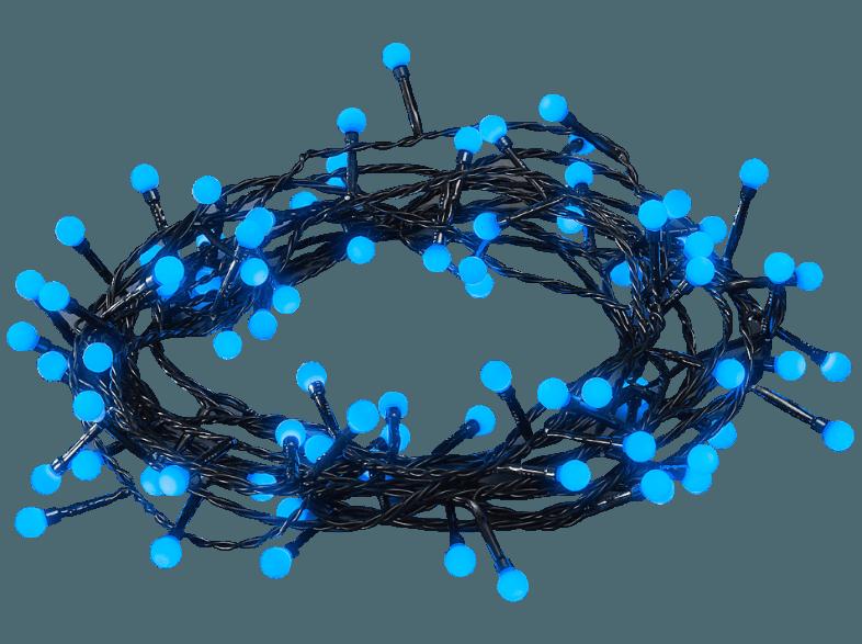 KONSTSMIDE 3691-407 LED Lichterkette,  Schwarz,  Blau