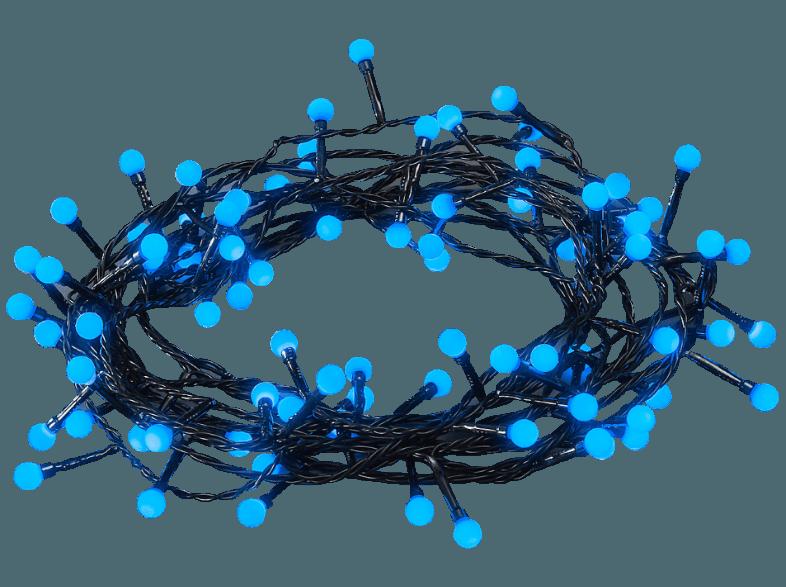 KONSTSMIDE 3691-407 LED Lichterkette,  Schwarz,  Blau, KONSTSMIDE, 3691-407, LED, Lichterkette, Schwarz, Blau