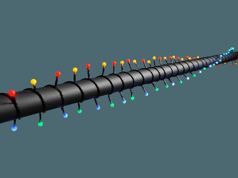 KONSTSMIDE 3691-507 LED Globelichterkette,  Schwarz,  Mehrfarbig, KONSTSMIDE, 3691-507, LED, Globelichterkette, Schwarz, Mehrfarbig