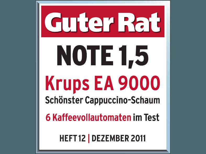 KRUPS EA 9010 One-Touch-Cappuccino One-Touch-Cappuccino-Vollautomat (Edelstahl-Kegelmahlwerk, 1.7 Liter, Edelstahl), KRUPS, EA, 9010, One-Touch-Cappuccino, One-Touch-Cappuccino-Vollautomat, Edelstahl-Kegelmahlwerk, 1.7, Liter, Edelstahl,