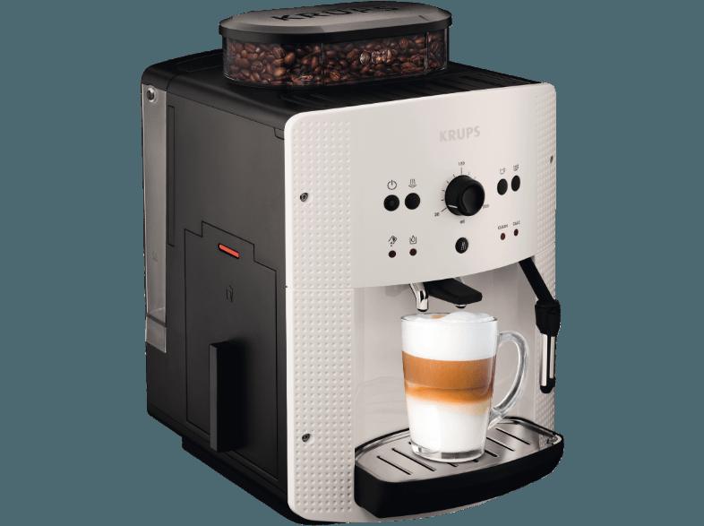 KRUPS EA8105 Kaffeevollautomat (Metall-Kegelmahlwerk, 1.8 Liter, Weiß)