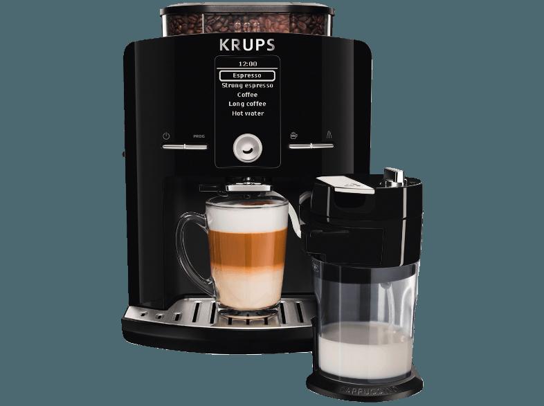 KRUPS EA8298 One-Touch-Cappuccino Vollautomat (Kegelmahlwerk, 1.7 Liter, Schwarz/Edelstahl), KRUPS, EA8298, One-Touch-Cappuccino, Vollautomat, Kegelmahlwerk, 1.7, Liter, Schwarz/Edelstahl,