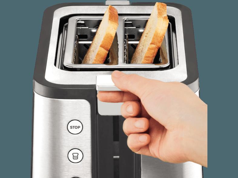 KRUPS KH442 Premium Toaster Control Line Toaster Edelstahl/Schwarz (720 Watt, Schlitze: Zwei), KRUPS, KH442, Premium, Toaster, Control, Line, Toaster, Edelstahl/Schwarz, 720, Watt, Schlitze:, Zwei,