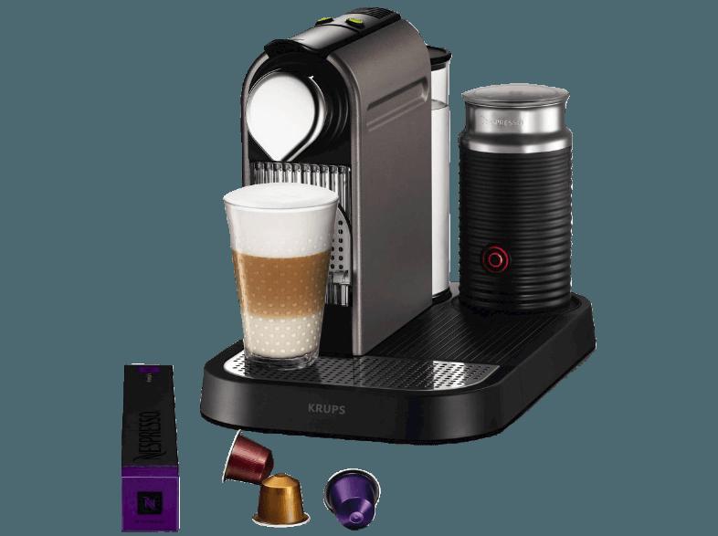 KRUPS XN730T Nespresso Citiz & Milk Kapselmaschine Titan