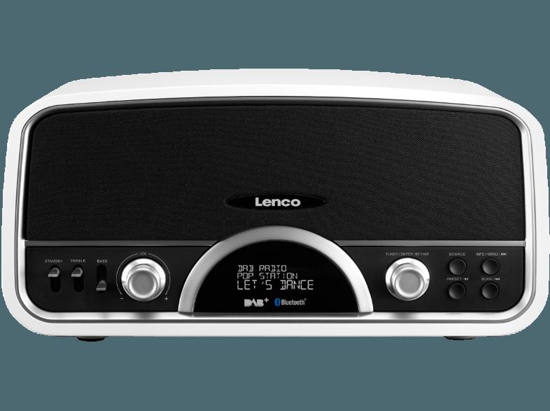 LENCO DR-05  (PLL Tuner, FM, DAB, DAB , Weiß/Schwarz), LENCO, DR-05, , PLL, Tuner, FM, DAB, DAB, Weiß/Schwarz,