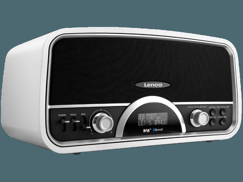 LENCO DR-05  (PLL Tuner, FM, DAB, DAB , Weiß/Schwarz), LENCO, DR-05, , PLL, Tuner, FM, DAB, DAB, Weiß/Schwarz,