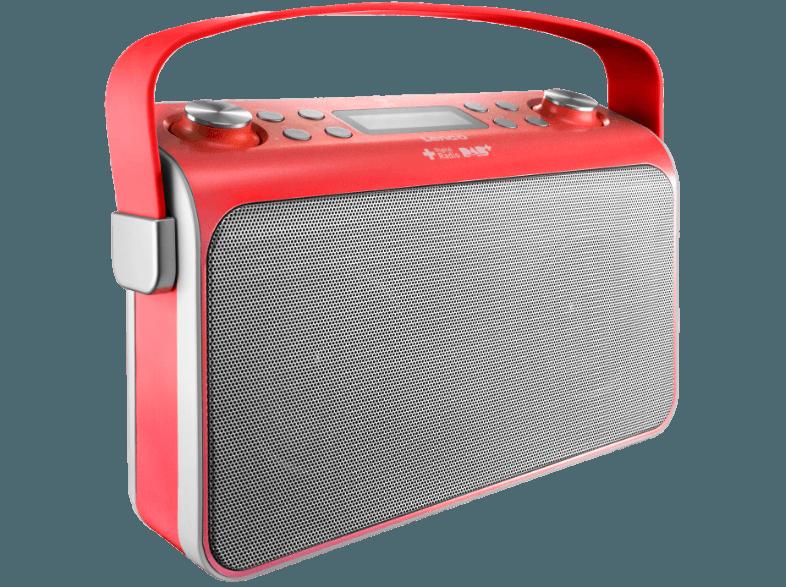 LENCO Lucille Retro-Radio rot  (PLL-Tuner, FM, DAB, DAB , Red)
