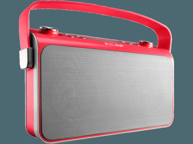 LENCO Lucille Retro-Radio rot  (PLL-Tuner, FM, DAB, DAB , Red), LENCO, Lucille, Retro-Radio, rot, , PLL-Tuner, FM, DAB, DAB, Red,