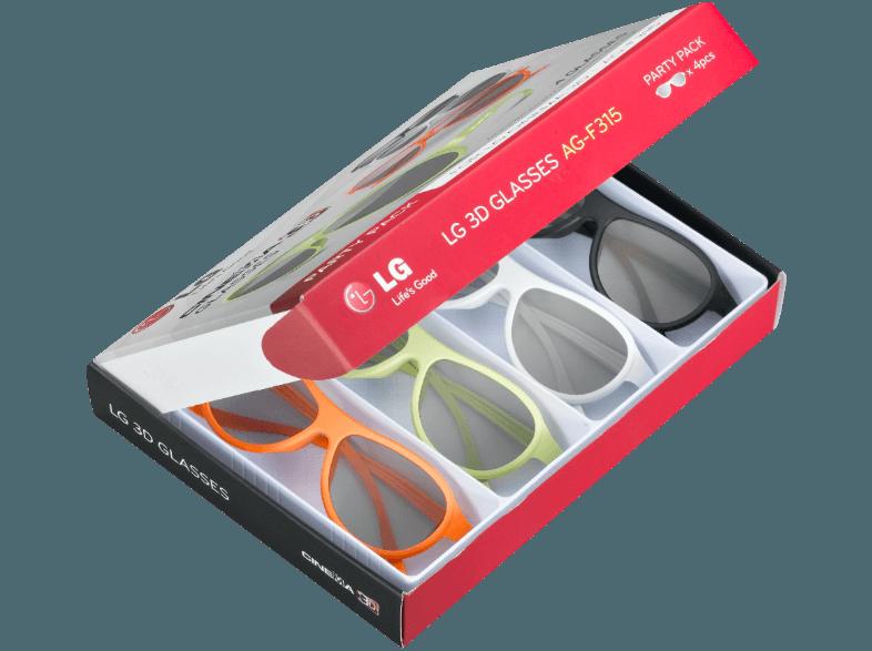 LG AG-F315 3D Brille  3D Party Pack mit 4 Cinema 3D Brillen für LG 3D Cinema TV