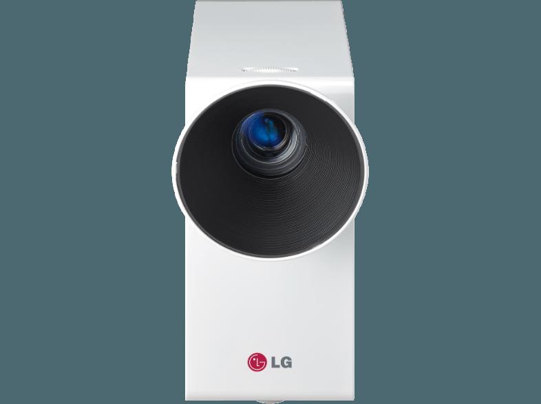 LG PG60G Beamer (HD-ready, 500 ANSI Lumen, LED, DMD DLP Chip von 0.45“)