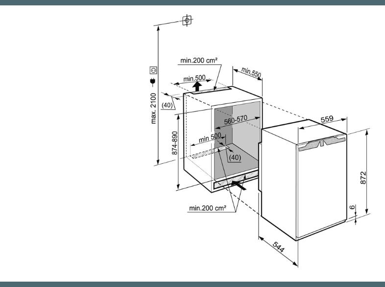 LIEBHERR IK 1610-20 Kühlschrank (98 kWh/Jahr, A  , 870 mm hoch, Weiß), LIEBHERR, IK, 1610-20, Kühlschrank, 98, kWh/Jahr, A, , 870, mm, hoch, Weiß,