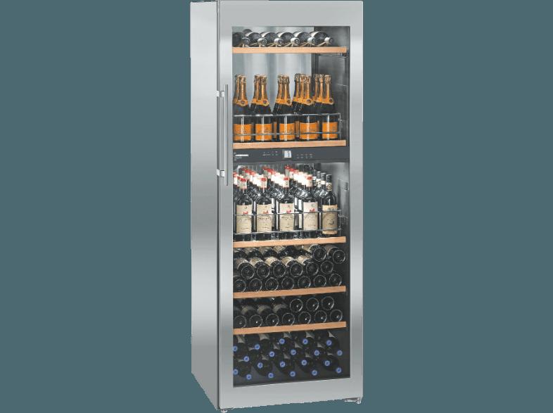 LIEBHERR WTPES 5972-20 Weinklimaschrank (248 kWh/Jahr, B, 155 Flaschen, Silber)