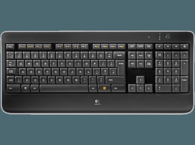 LOGITECH 920-002360 K800 Illuminated Keyboard Tastatur, LOGITECH, 920-002360, K800, Illuminated, Keyboard, Tastatur