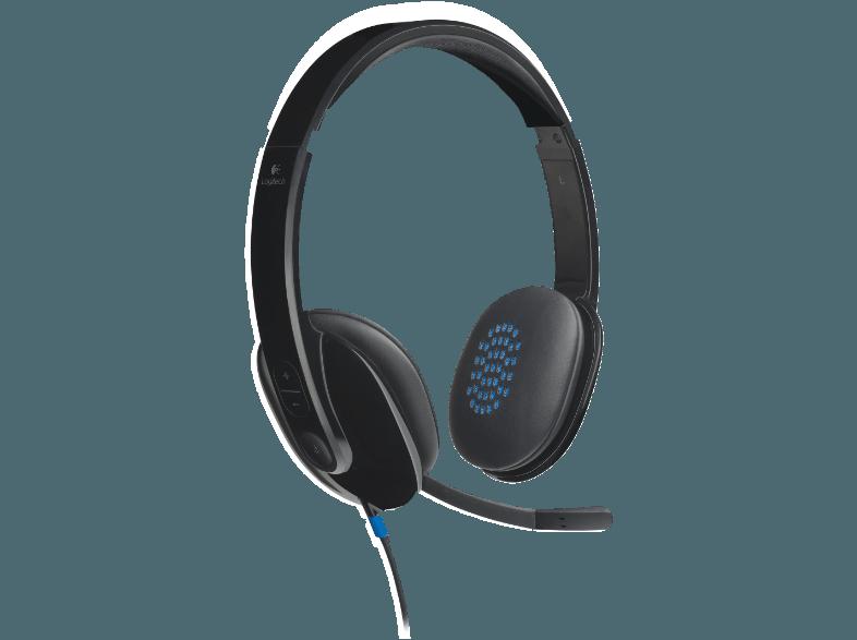 LOGITECH H540 Kopfbügel-Headset Schwarz, LOGITECH, H540, Kopfbügel-Headset, Schwarz