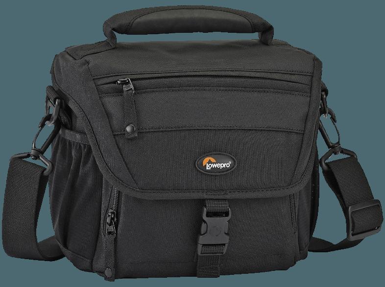 LOWEPRO LP35248 Nova 160 AW Tasche für DSLR oder Systemkamera, Objektiv, 1 zusätzliches Objektiv, 2 Speicherkarten, Blitzgerät (Farbe: Schwarz)