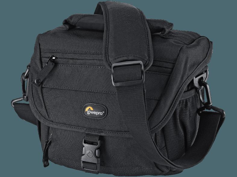 LOWEPRO LP35248 Nova 160 AW Tasche für DSLR oder Systemkamera, Objektiv, 1 zusätzliches Objektiv, 2 Speicherkarten, Blitzgerät (Farbe: Schwarz)