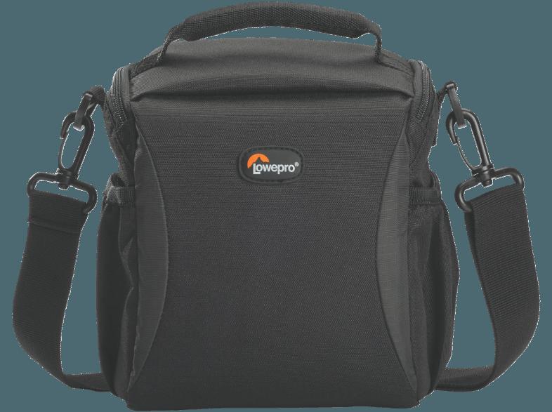 LOWEPRO LP36511 Format 140 Tasche für DSLR mit angesetztem Kit-Objektiv, 1 weiteres Objektiv, kleines Zubehör (Farbe: Schwarz)